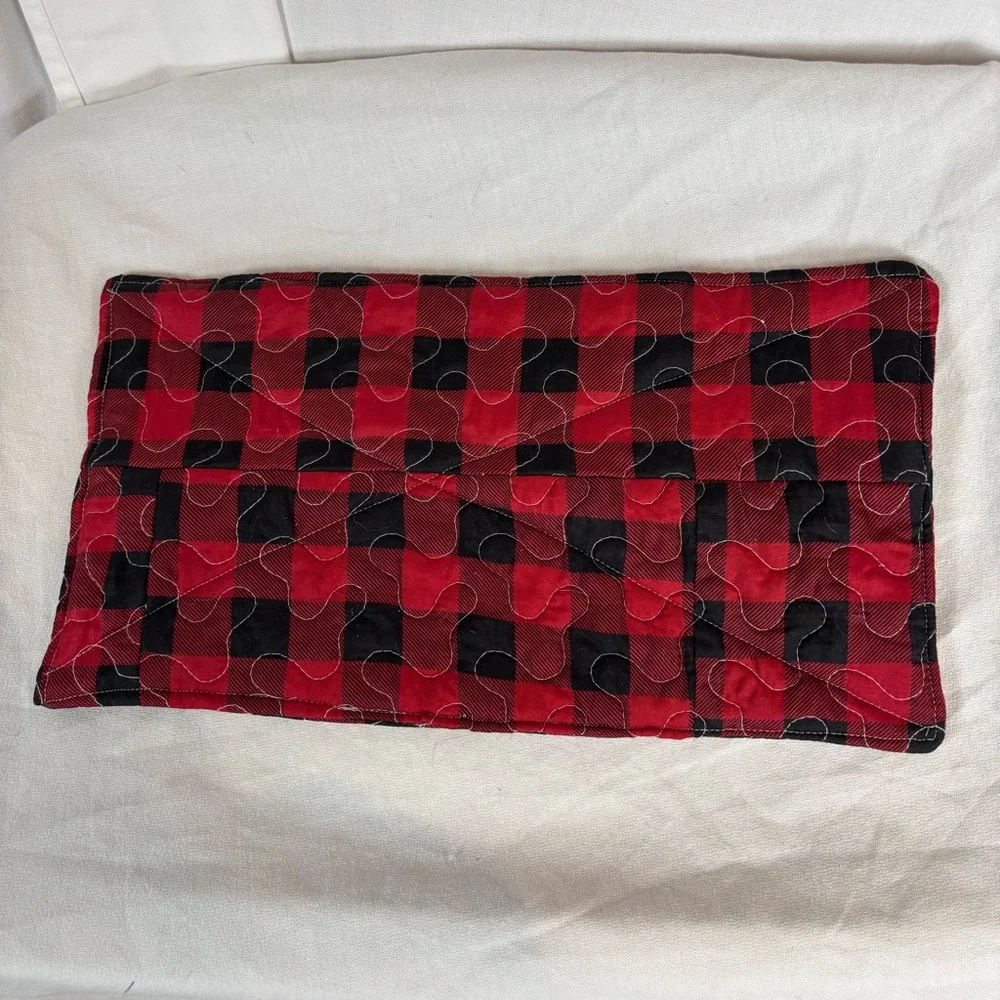 Handmade Christmas Buffalo Check‎ Quilted Hot Pad | 3-Pack | 2-9